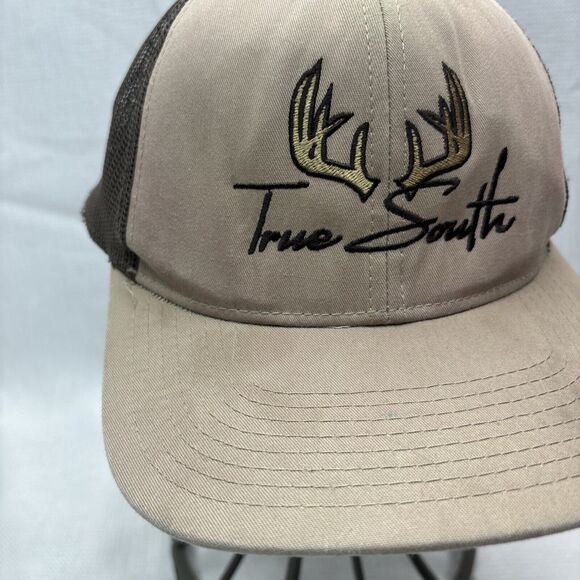 True South Trucker Hat Cap 104C Pro Model Brown Embroidered Distressed‎ - Picture 3 of 16